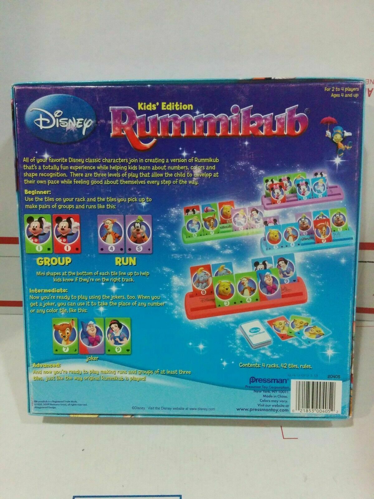 Disney Rummikub Kids Edition Contemporary Manufacture