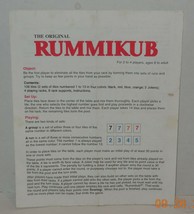 1995 Pressman Rummikub Board Game Replacement Instructions - $8.91