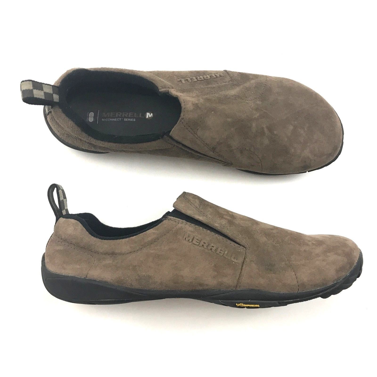Merrell Vibram Slip On JUNGLE Moc Suede Leather Mens Driving Shoe Size ...
