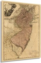 1777 Map of New Jersey State - New Jersey Vintage Map - Province of New ... - $34.99+