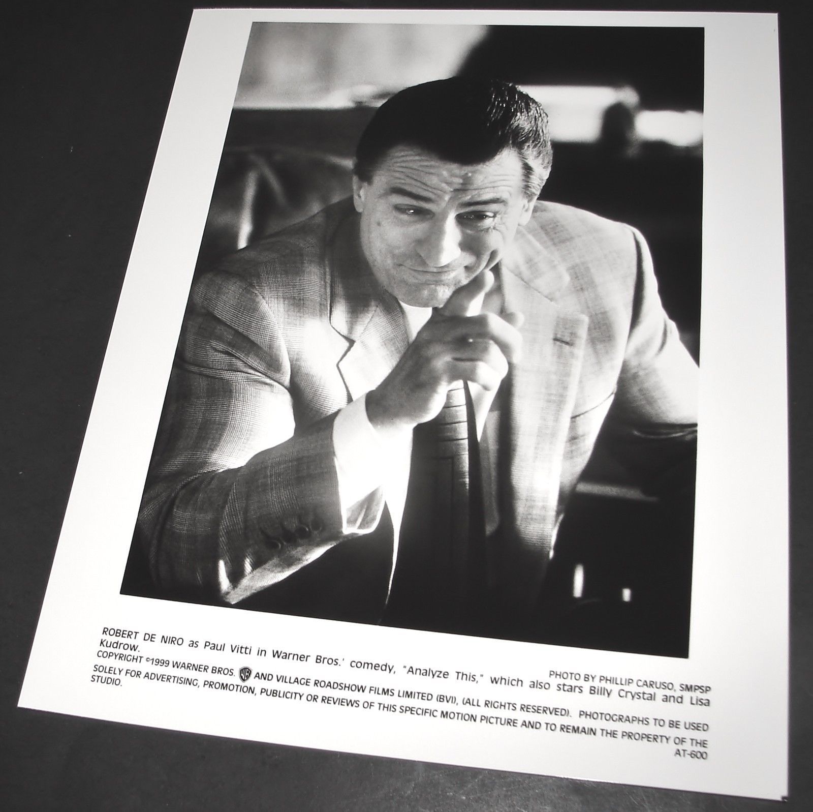 1999 Harold Ramis Movie Analyze This Press Photo Robert De Niro 600 