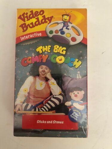 Video Buddy Interactive Big Comfy Couch Sticks & Stones(VHS 1999)RARE ...