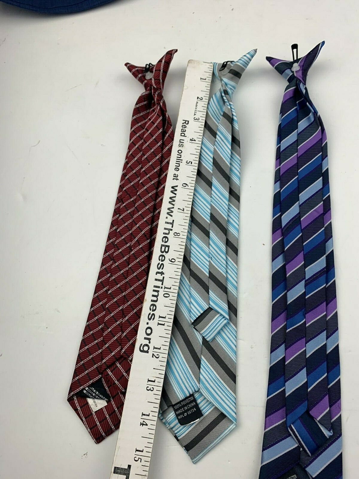 Clip On Ties For Kids Lot Of 3 Striped multicolored - Ties