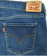 Levis 505 Straight Stretch Jeans Womens 12S  (31x30) Blue Denim Red Tab  - $23.06