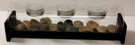 Avon Wellness Zen Rock and Candle Garden Candle Tealights Included NIB - $9.89