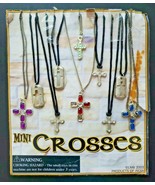 Vintage Mini Crosses Gumball Vending Machine Charms Header Display Card ... - $13.99