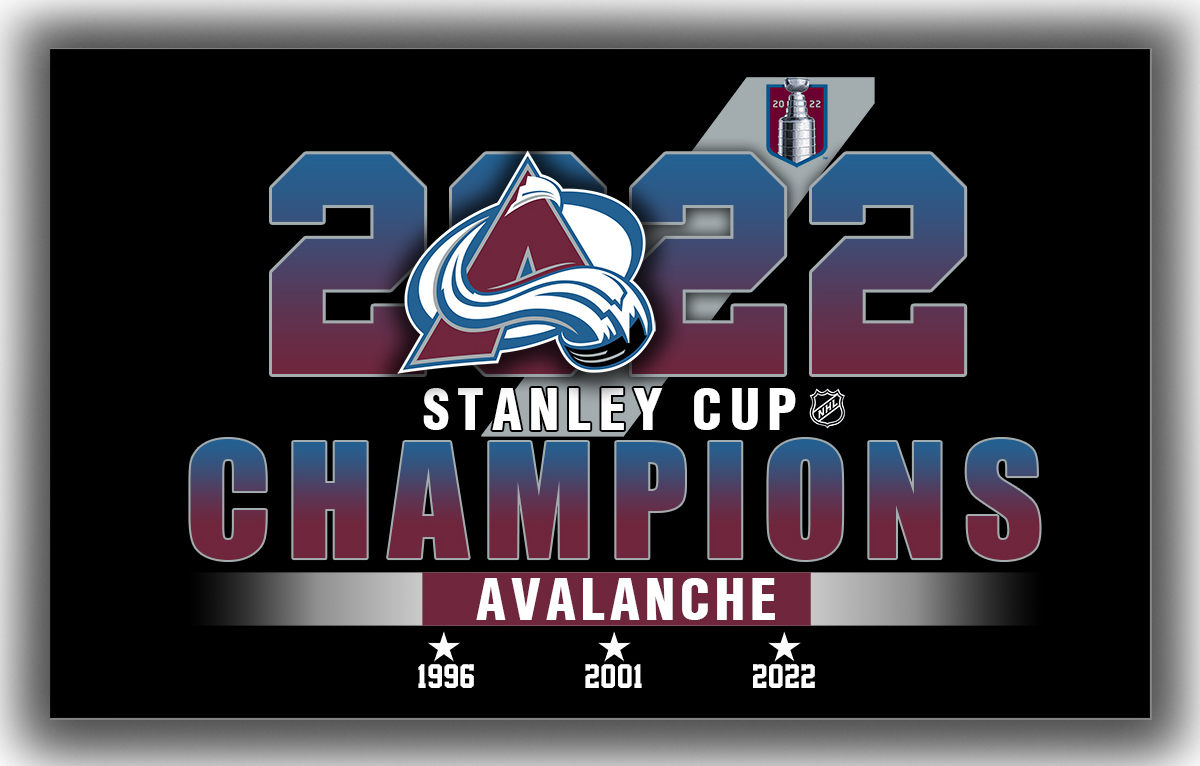 Colorado Avalanche Hockey Stanley Cup Champions 2022 Flag 90x150cm3x5ft Banner Hockey Nhl 