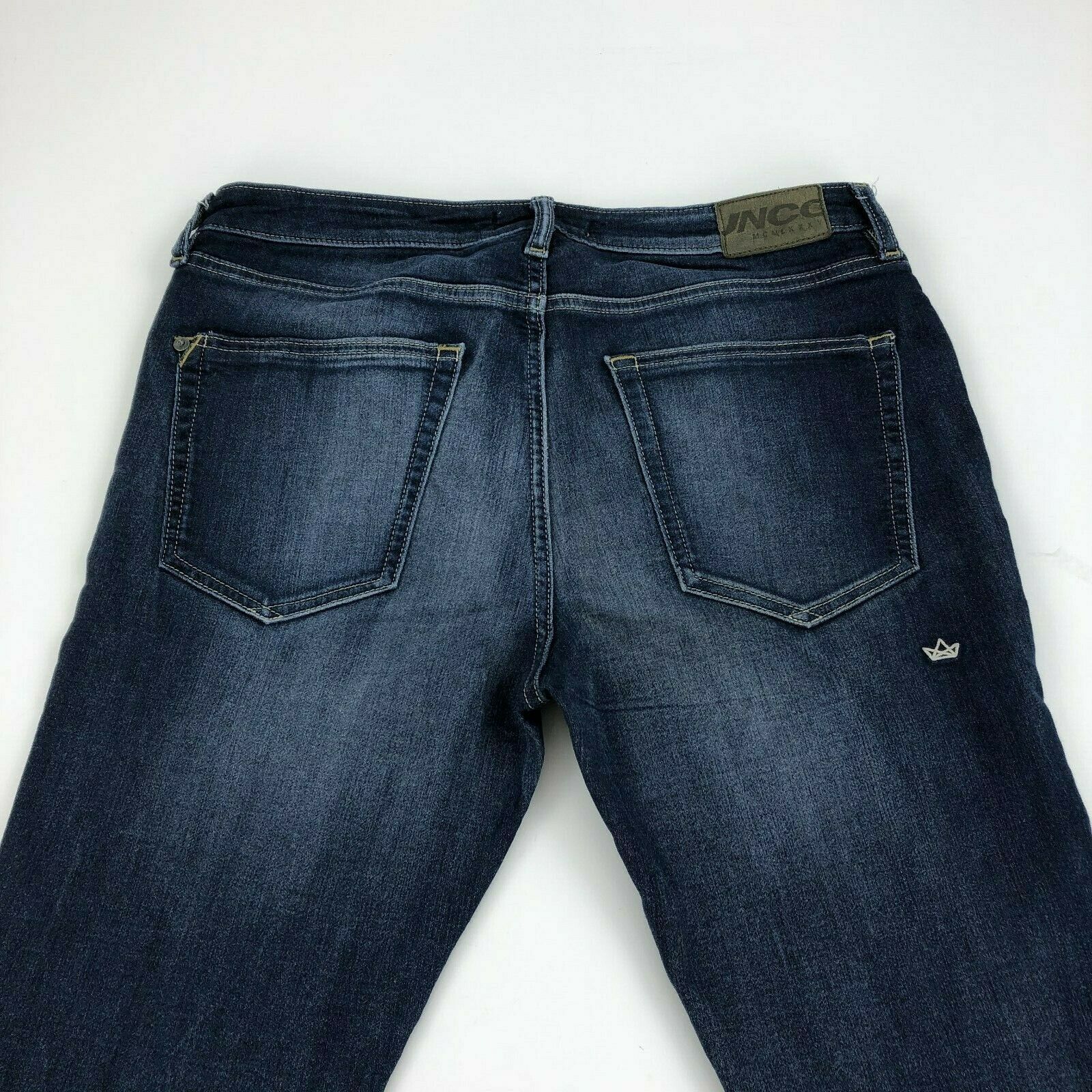 JNCO Skinny Jeans Mens 34 Dark Wash Stretch Crown Embroidered 34X32 A52 ...