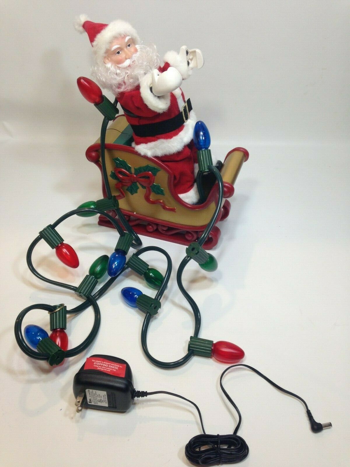 electric plush ladder climbing santa