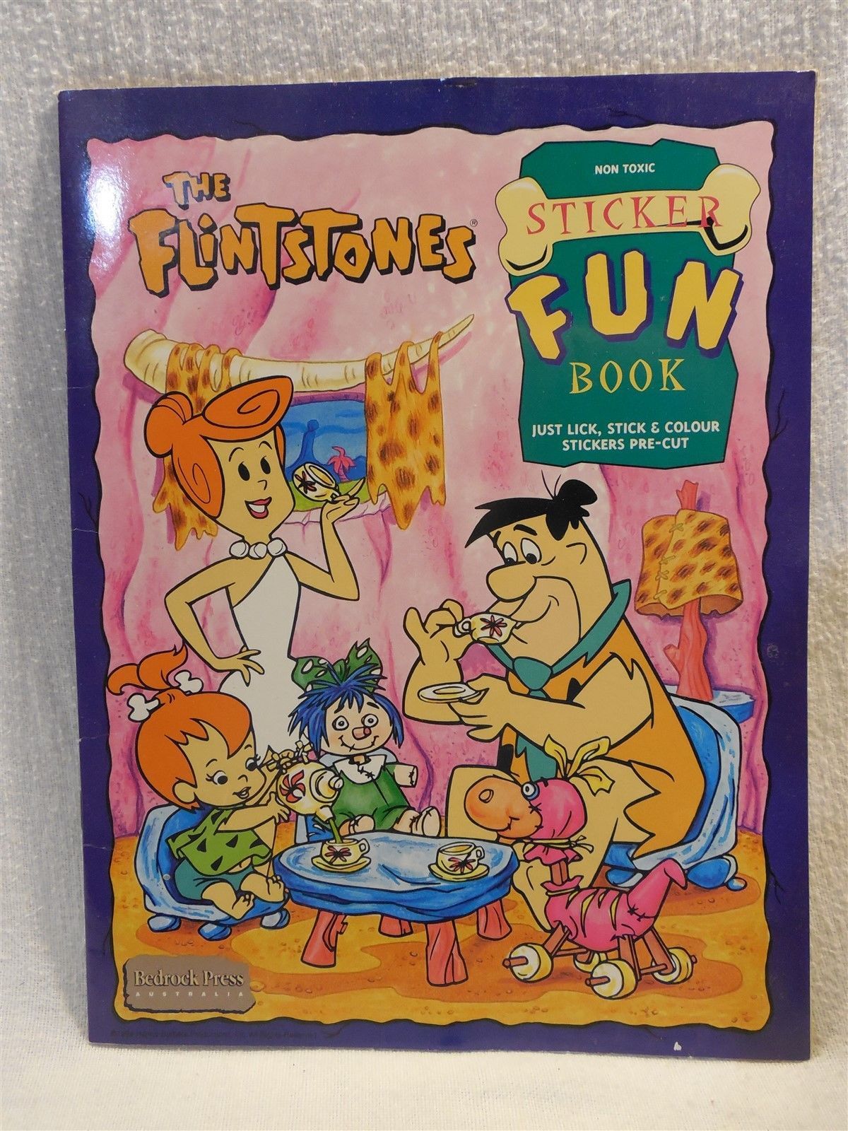 Flintstones 1994 Bedrock Press Sicker Fun Book - Fred, Wilma & Pebbles ...