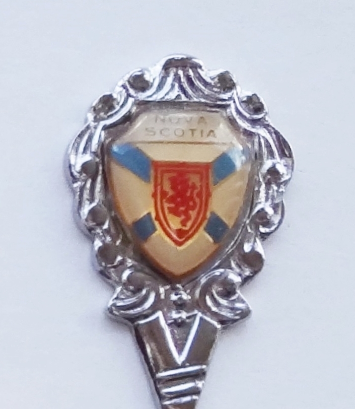 Collector Souvenir Spoon Canada Nova Scotia Coat of Arms Flag Emblem