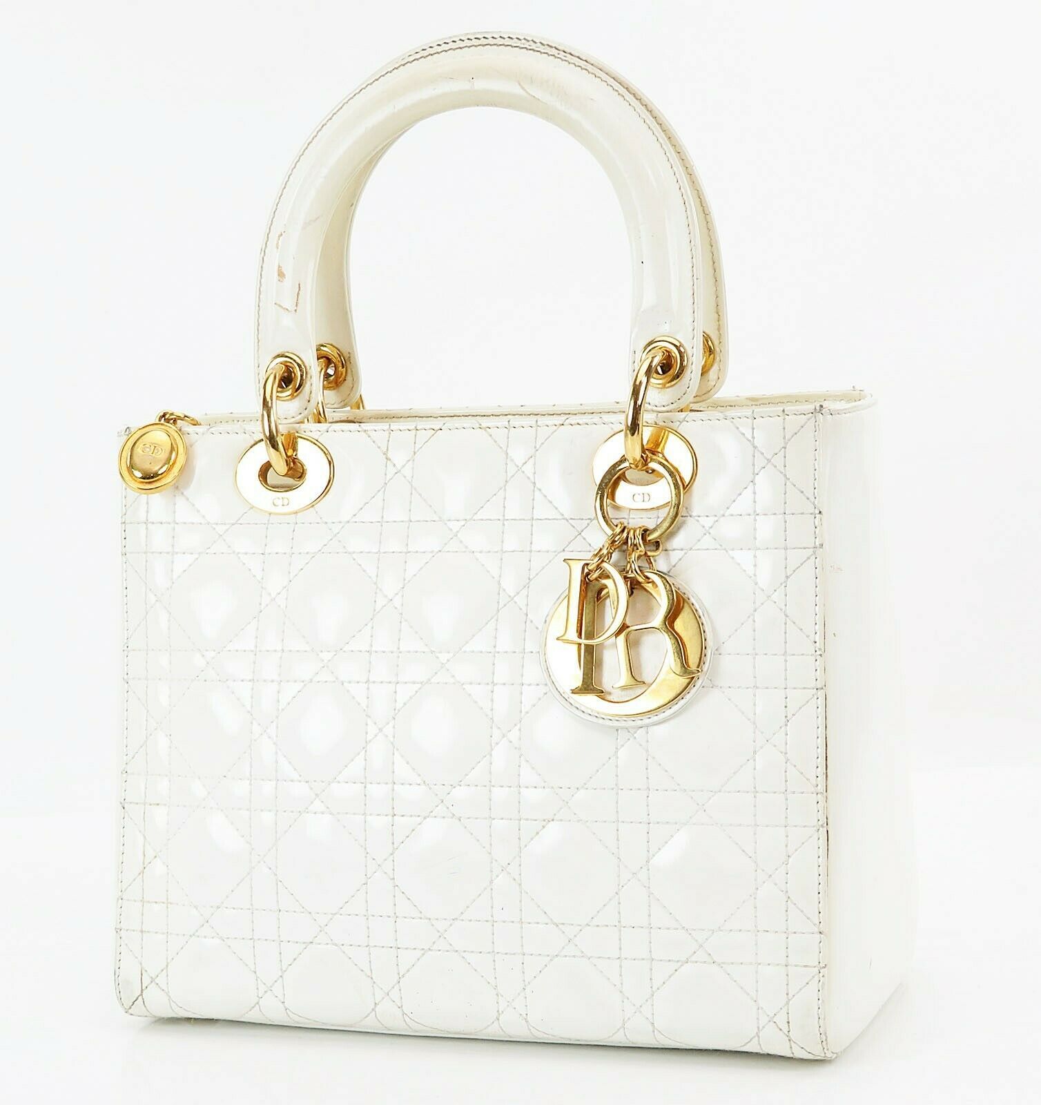 dior shoulder bag white