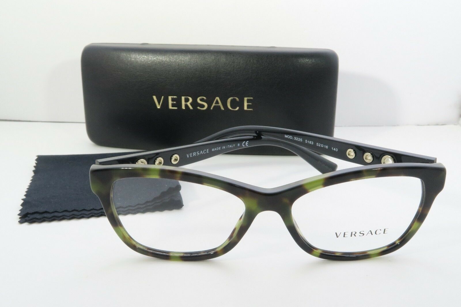 versace green tortoise eyeglasses