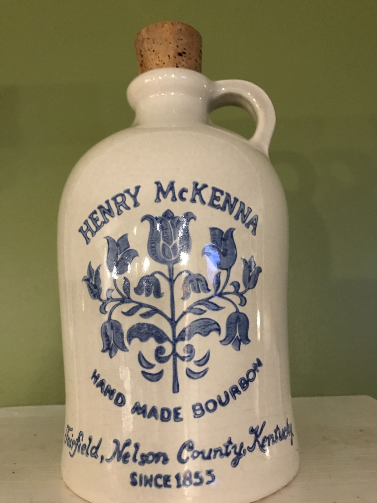 Vintage Henry McKenna Half Gallon Stoneware Whiskey Jug Bottles