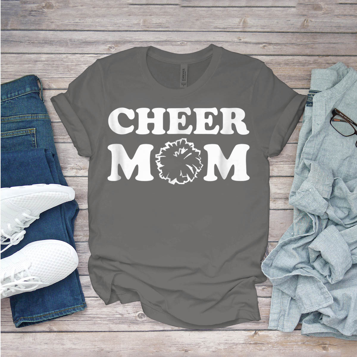 Cheer Mom T-Shirt Birthday Funny Ideas Gift Vintage - T-Shirts