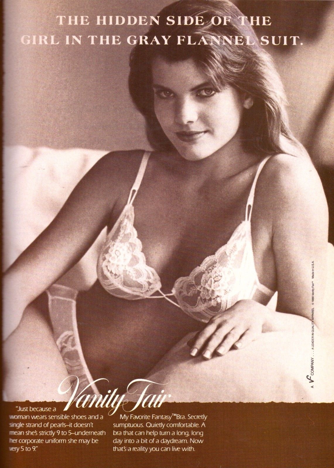 Vanity Fair Bra Panties Lingerie Print Ad Vintage Advertisement