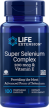 THREE BOTTLES Life Extension Super Selenium Complex 200 mcg heart brain E image 1