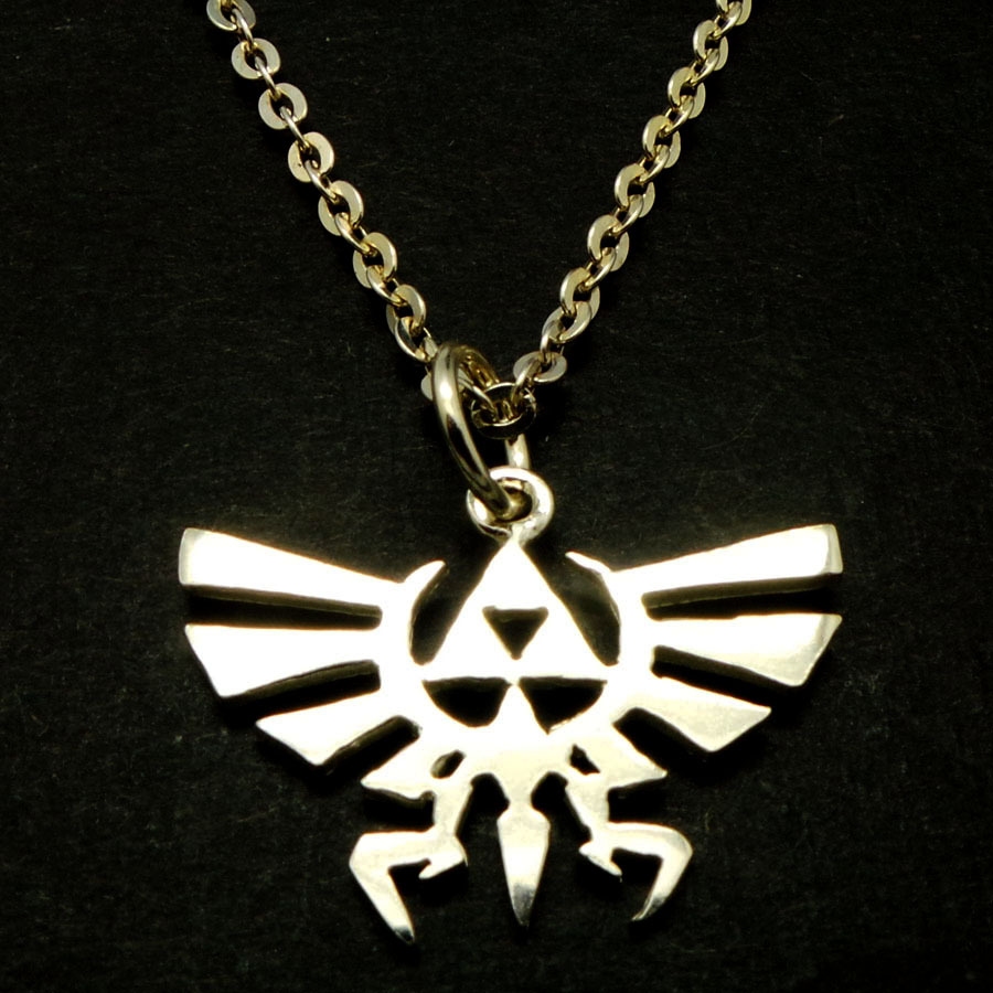 Handmade - Zelda big symbol necklace