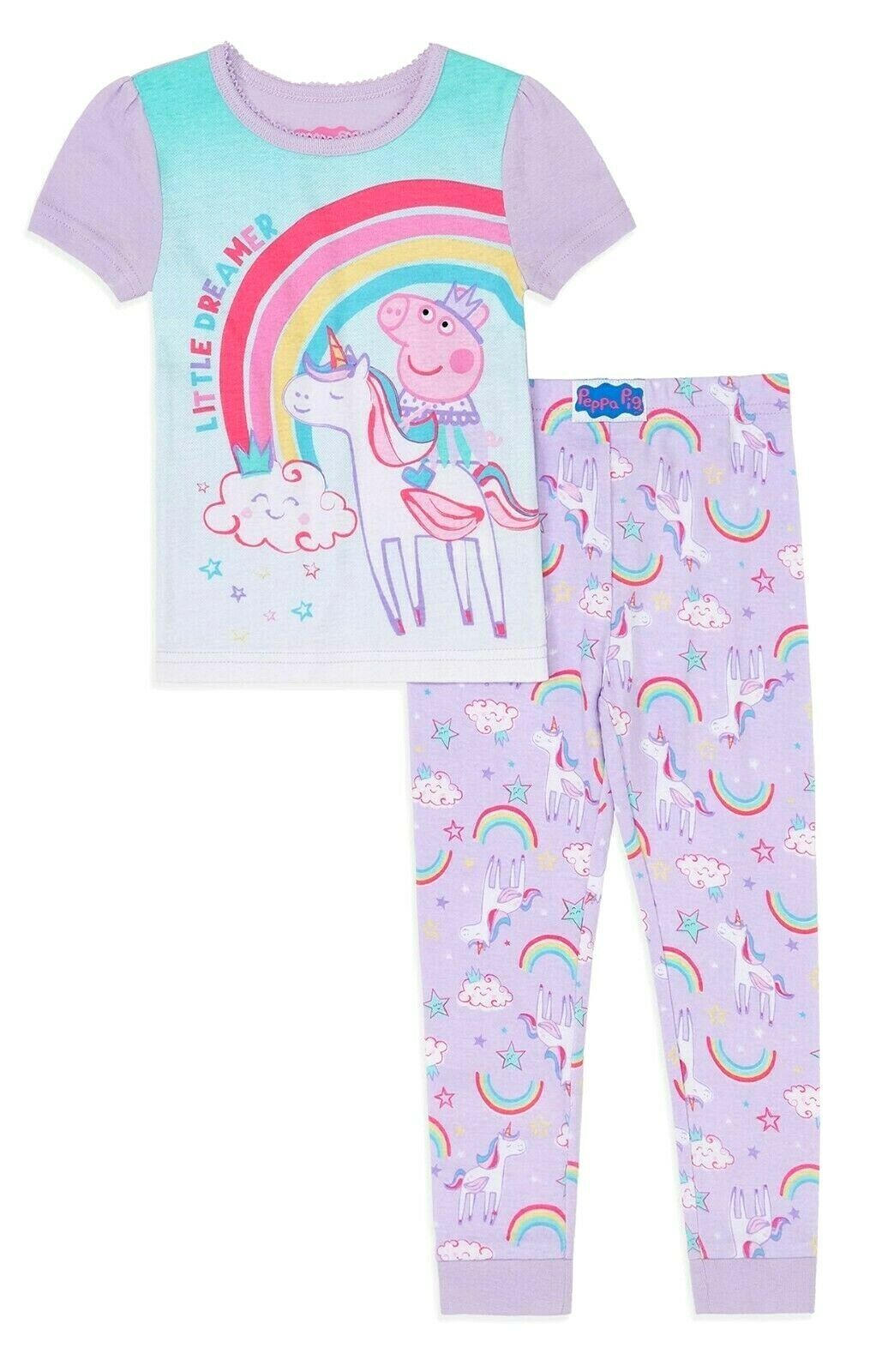 PEPPA PIG Cotton Snug-Fit Pajamas Sleepwear Set NWT Toddler's 2T, 3T or 4T  $20