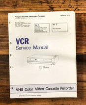 Philips Magnavox VR6705 VCR Service Manual *Original* - $19.25
