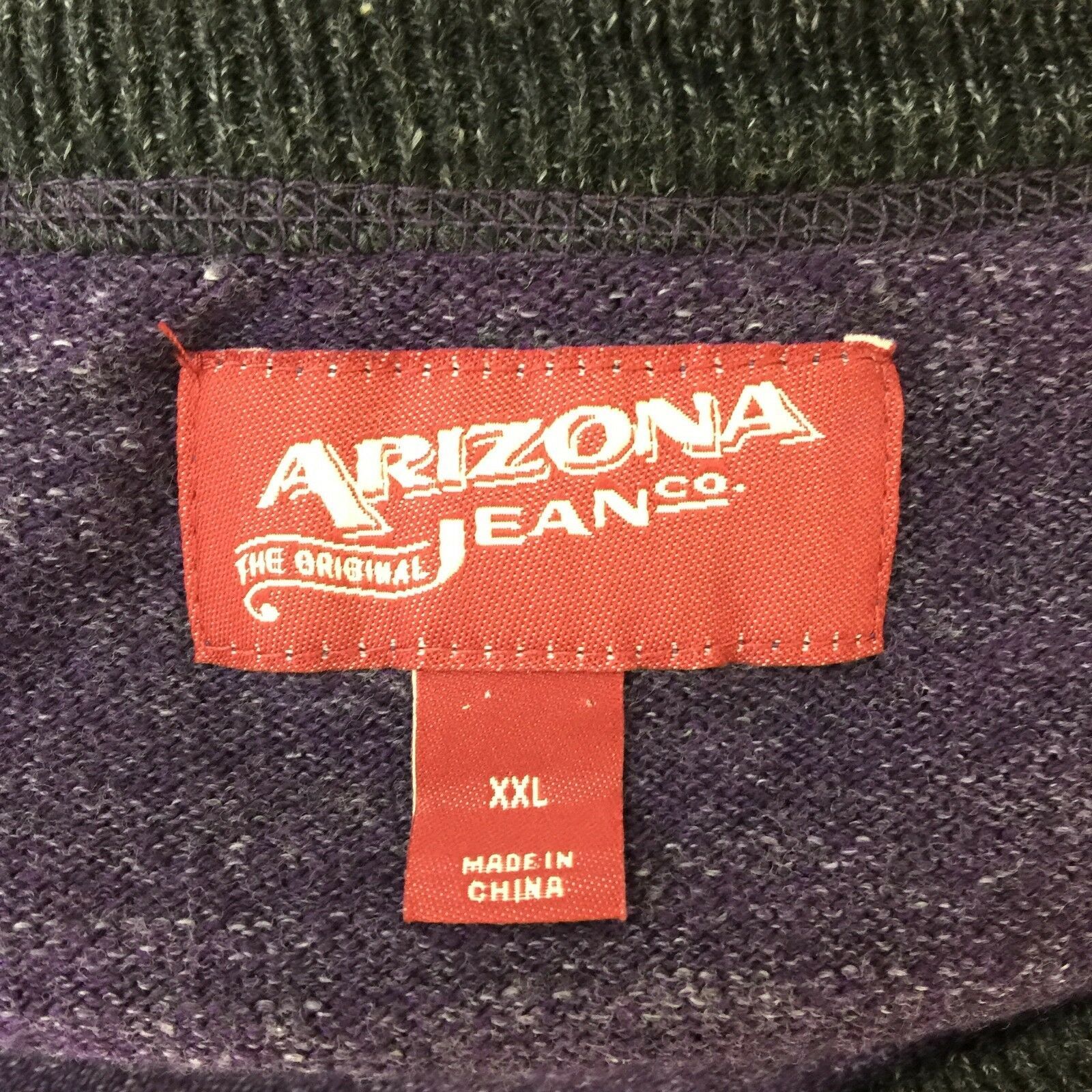 Arizona Jeans Co Mens Size XXL V-Neck Sweater Long Sleeve Pullover c5-9 ...