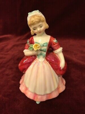 Vintage 1952 Royal Doulton Valerie Figurine; HN 2107 red dress Mid ...