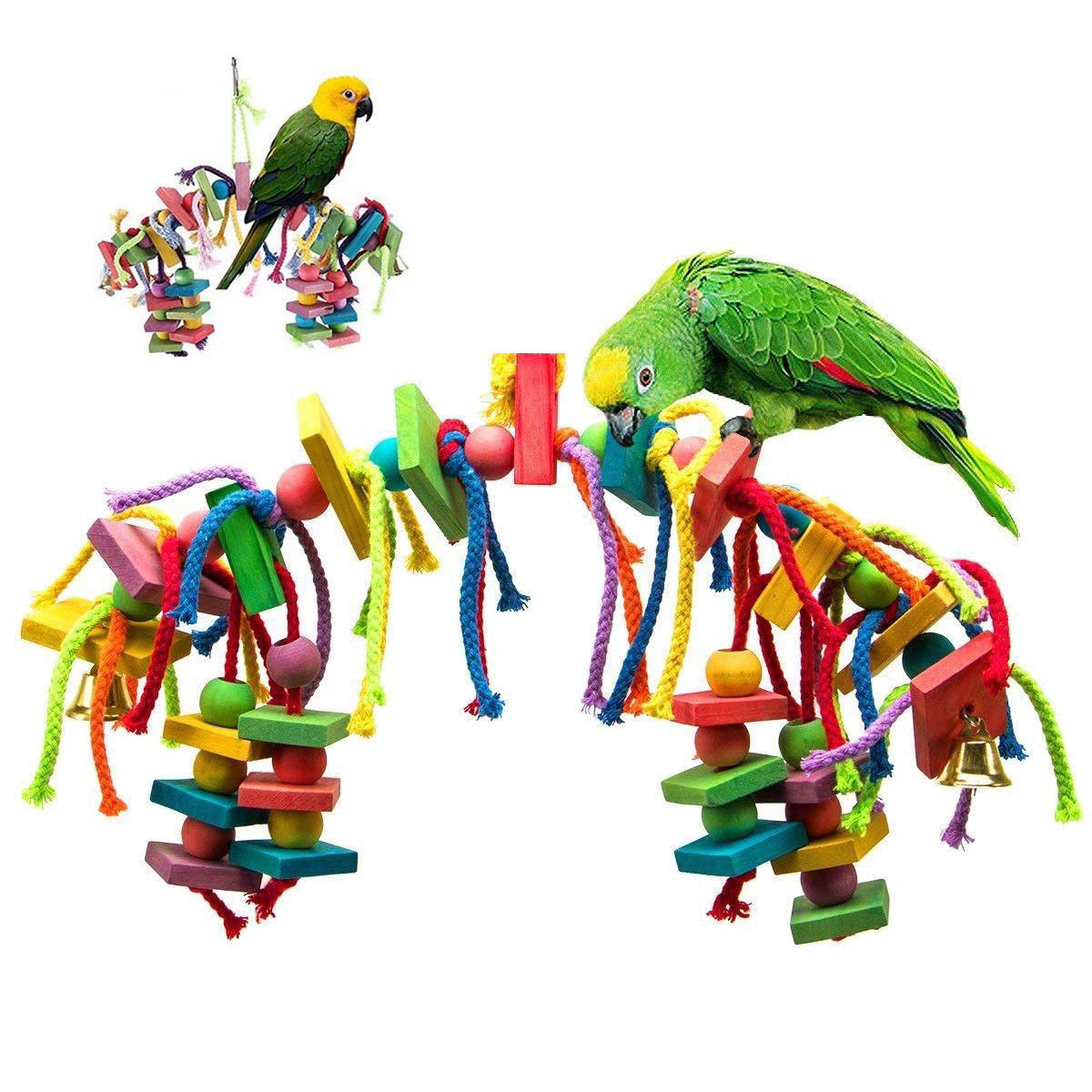 Bird Toys Foraging Parrot Toys For Large Birds Macaw African Greys