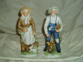 Homco Old Farm Couple Figures Home Interiors &amp; Gifts 1409 - $20.00