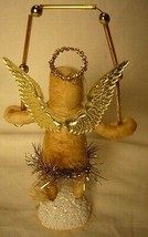 Vintage Inspired Spun Cotton Christmas Juggling Angel Ornament no.88 image 2