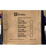 Simplex 477-597/2098-9526, SMOKE DETECTOR BASE (New from old stock) - $12.59