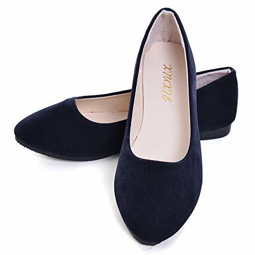 Dear Time Women Flat Shoes Comfortable Slip on Pointed Toe Ballet Flats ...