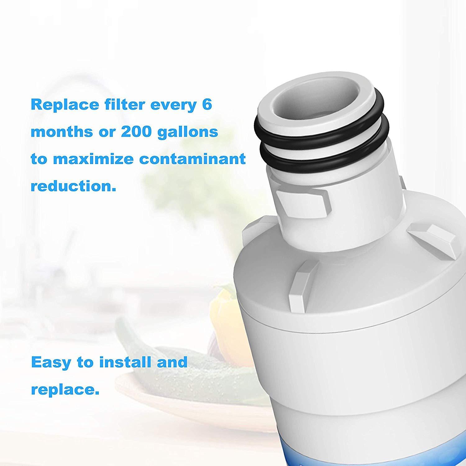 BELVITA LT1000P Refrigerator Water Filter Replacement, Compatible with