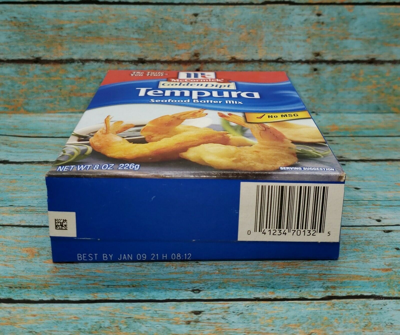 (1) McCormick Golden Dipt TEMPURA Seafood Batter Mix 8 oz No MSG BB 1/