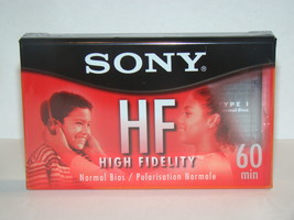 Sony Hf 60Min Normal Bias High Fidelity Audio Cassette (New) - $8.00
