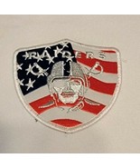 Las Vegas Raiders American Flag 3.5&quot; Iron or Sew On Embroidered Patch ~U... - $6.88
