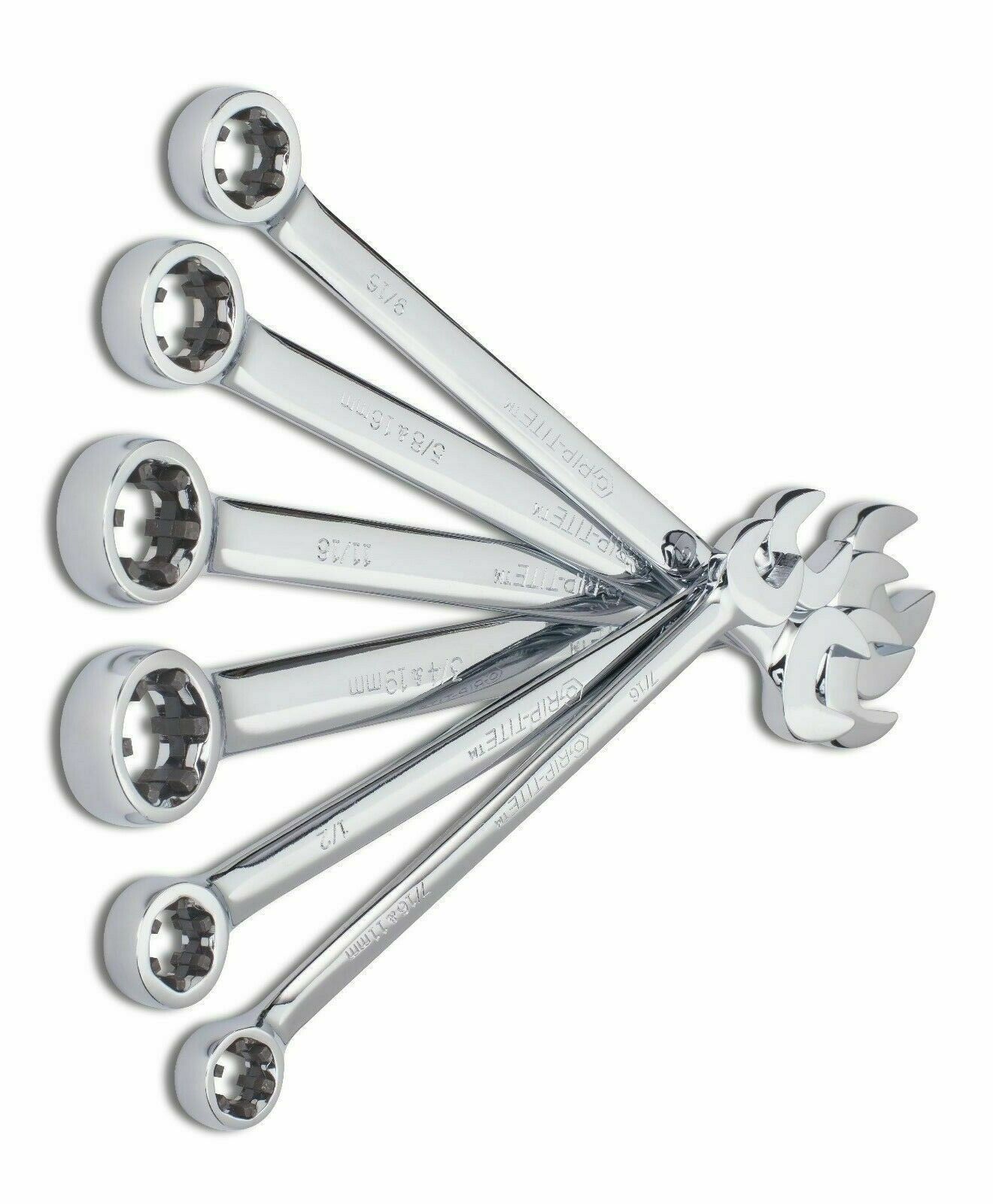 GRIPTITE PRO DAMAGED BOLT AND NUT REMOVER SAE WRENCH 6PC SET GTPRO