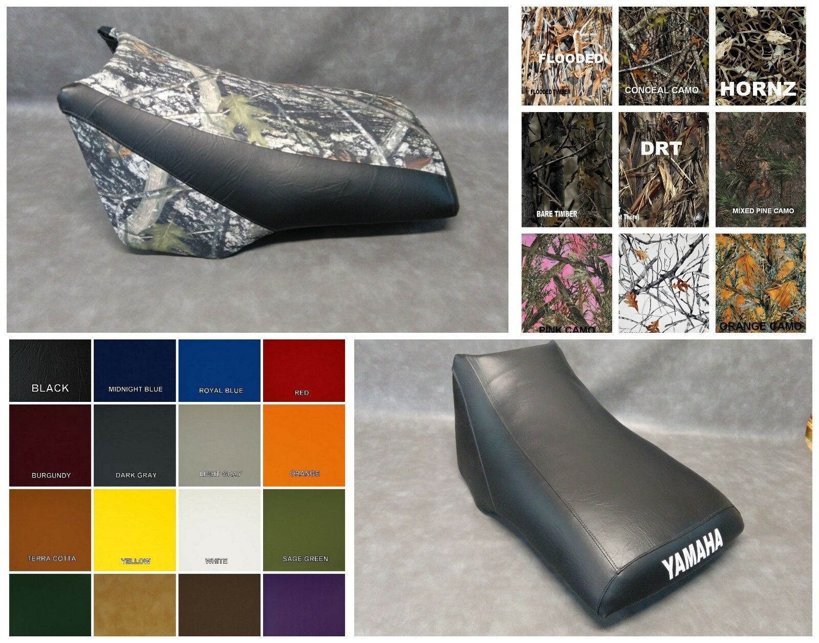 Yamaha Big Bear YFM400 Seat Cover YFM 400 1987 1999 in 25 COLORS (ST