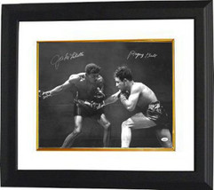 Jake Lamotta signed Vintage B&W Boxing 16x20 Photo Custom Framed Raging Bull (si - $189.95