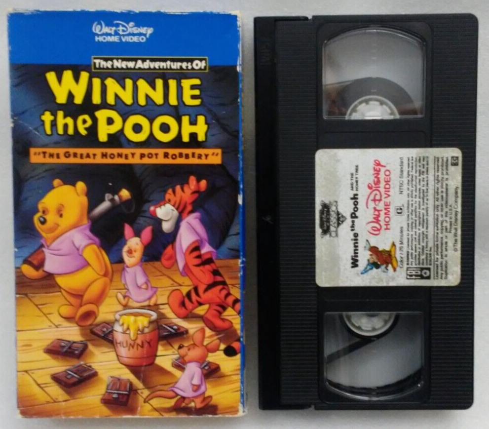 VHS Winnie the Pooh - The Great Honey Pot Robbery (VHS, 1988) - VHS Tapes