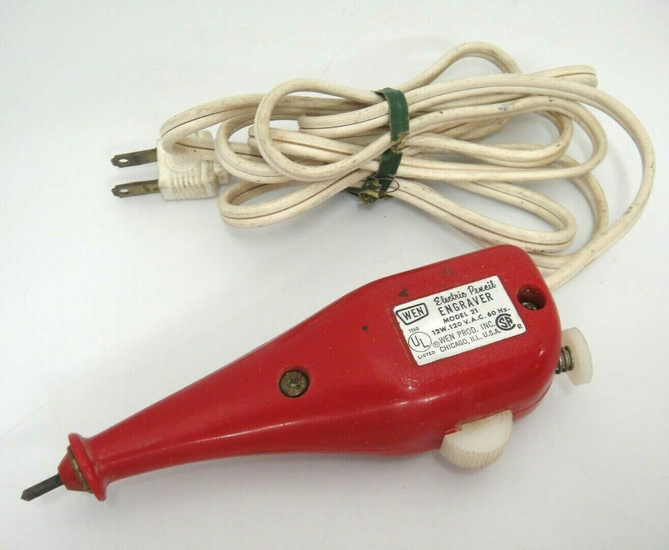 Primary image for Vintage WEN Electric Pencil Engraver Model 21 12w 120 VAC 60 Hz Working