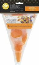 Halloween Disposable 3 Fused Orange 2D Drop Flower Tip and Bag - $4.15