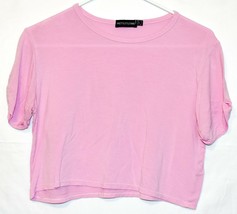 Pretty Little Thing Women's Lavender Pink Purple Crop Top T-Shirt Size 4