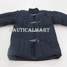 NauticalMart Gambeson Medieval Armor Padding Long Sleeves - Large Black