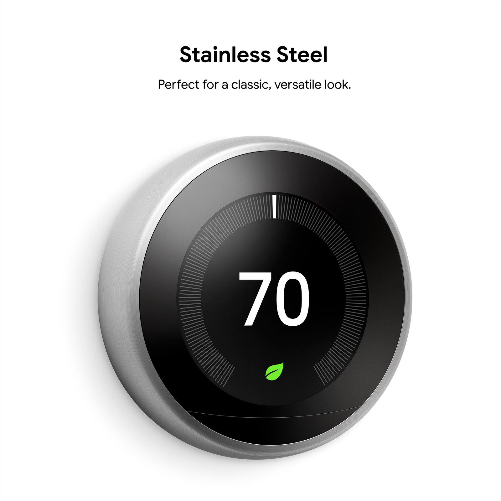 Google Nest Learning Thermostat- 3rd Generation - Stainless Steel *New*