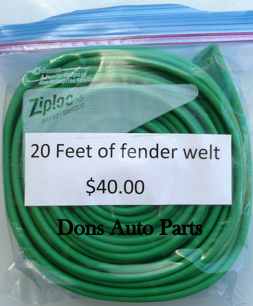 Green Universal Solid Bead Rubber Fender Welting 20 Feet Other Parts