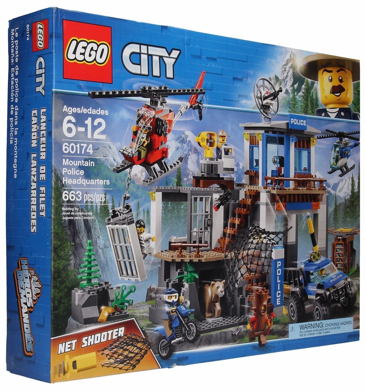 LEGO City Mountain Police Headquarters Building Play Set 60174 [New ...