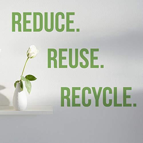 ReduceReuseRecycle Vinyl Wall Decal 21.5" inches x 18.5"inches