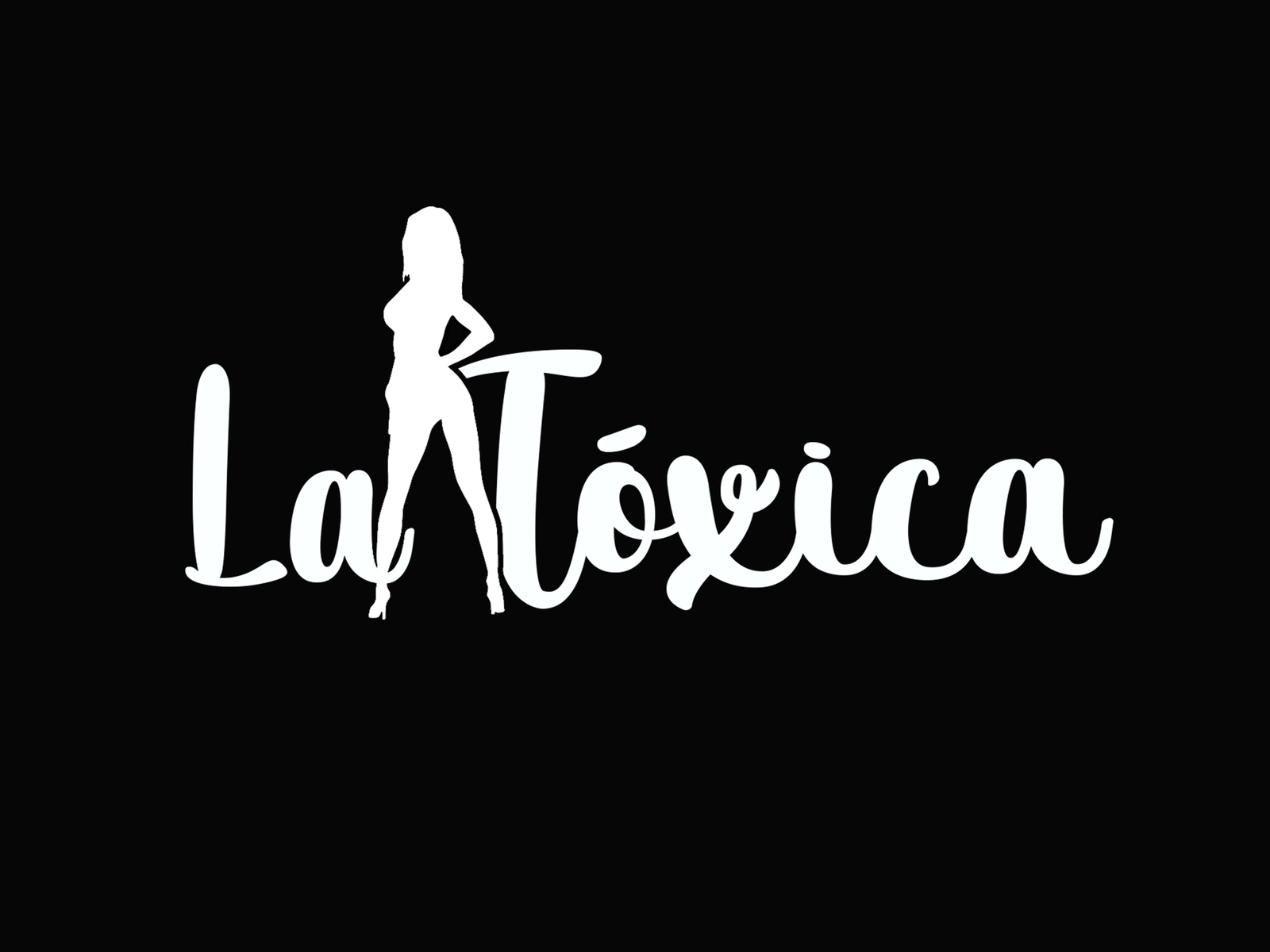 LA TOXICA sticker /decal/handmade/logo is white - Decals & Stickers