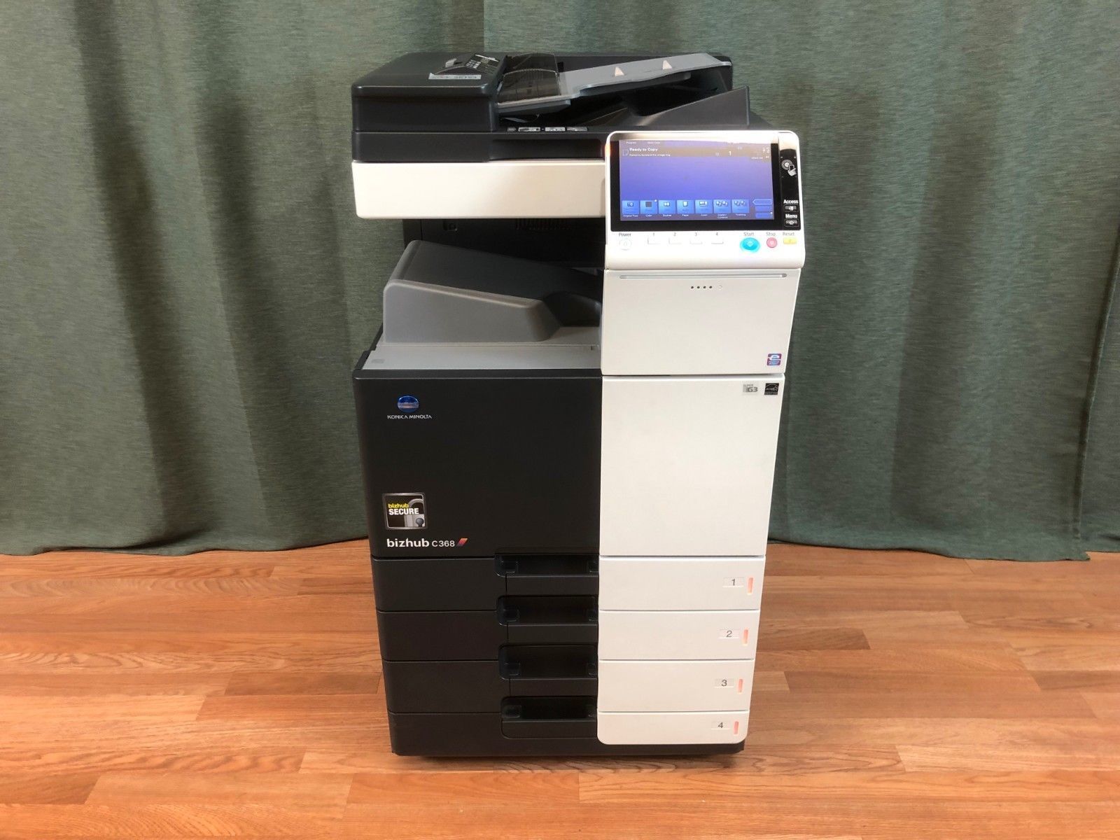 Konica Minolta Bizhub C368 Color Copier Printer Scanner Fax LOW Meter