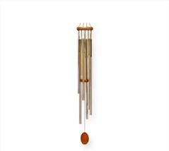 Serenity Garden Wind Chimes 33" Long Elegant Wood & Aluminum Music in the Air image 1